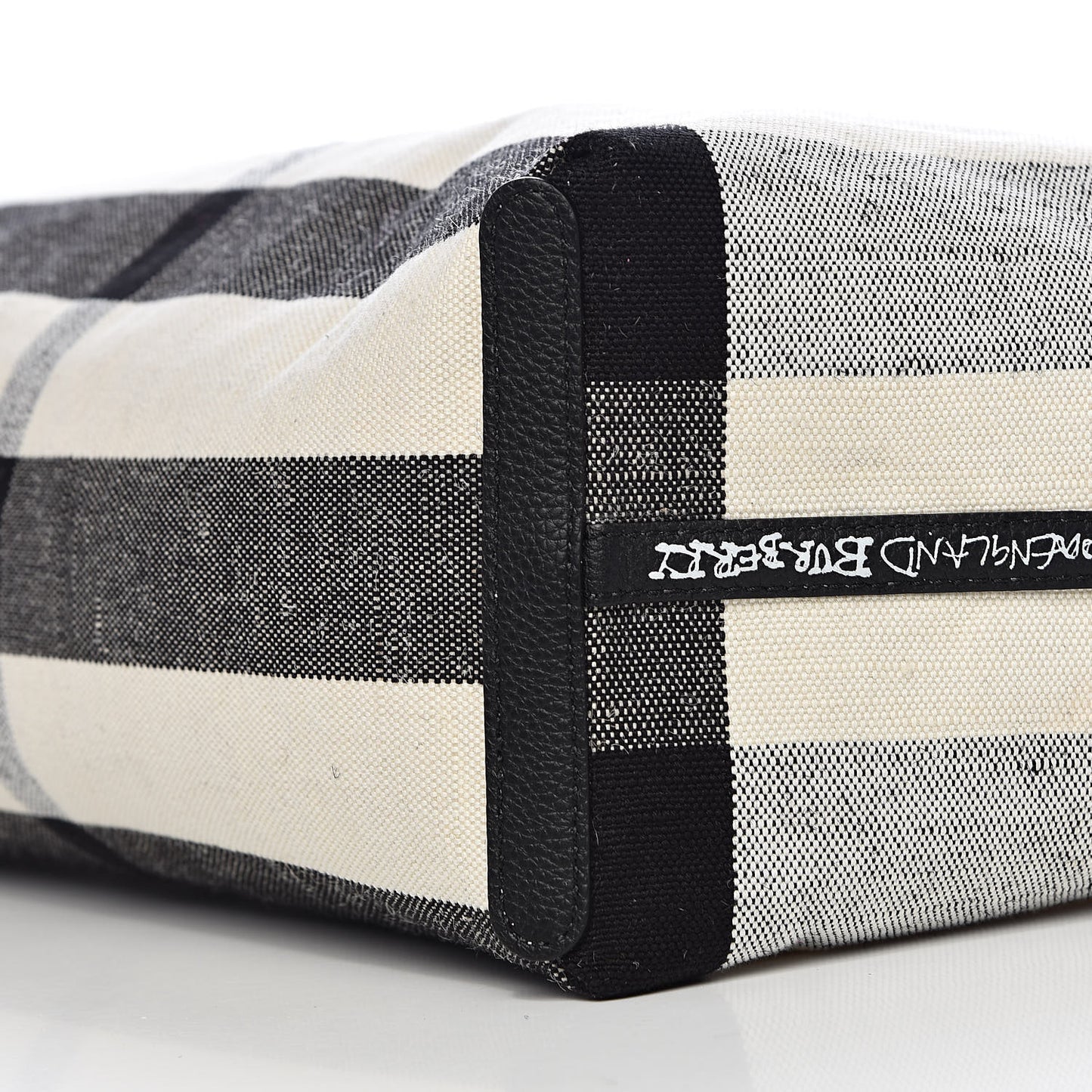 Coated Canvas Medium Reversible Doodle Tote White Black