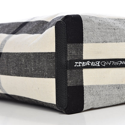 Burberry Coated Canvas Medium Reversible Doodle Tote White Black 11 of 15