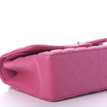 Chanel Lambskin Quilted Jumbo Double Flap Fuchsia 6 of 10