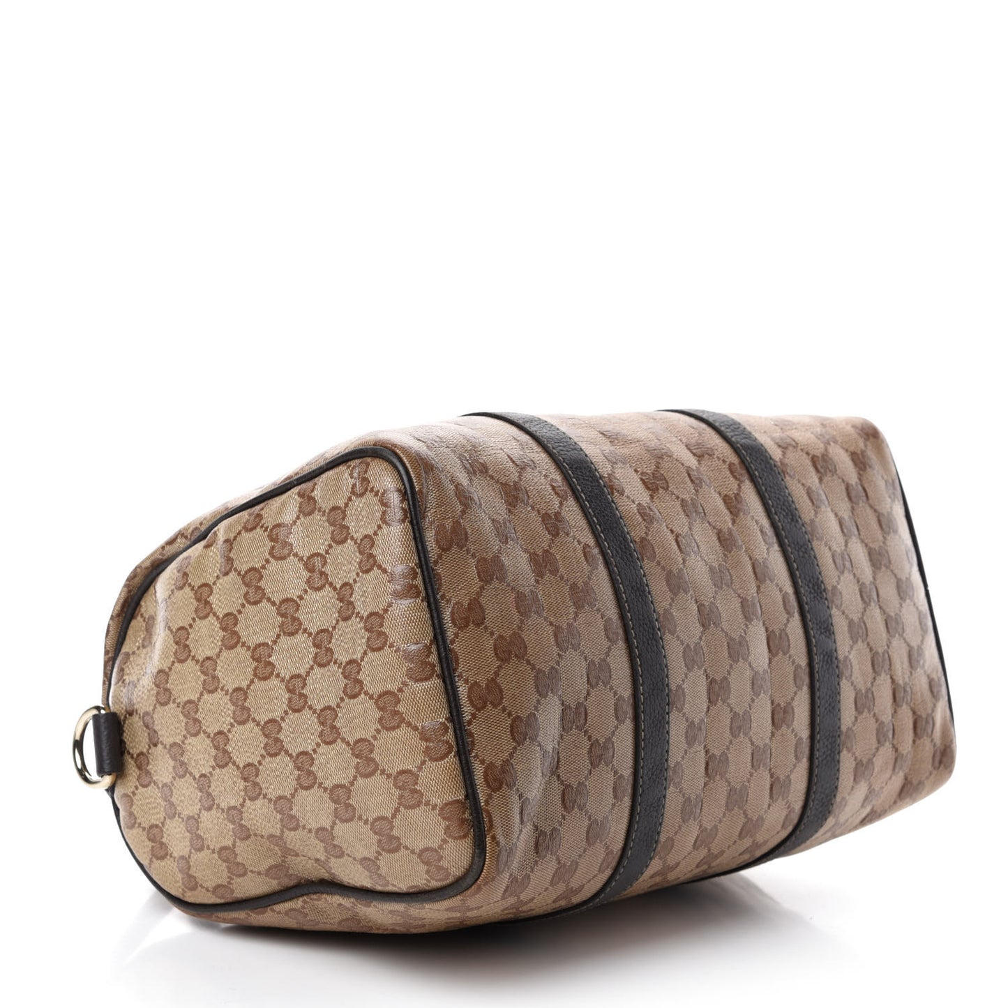 Crystal Monogram Medium Joy Boston Dark Brown