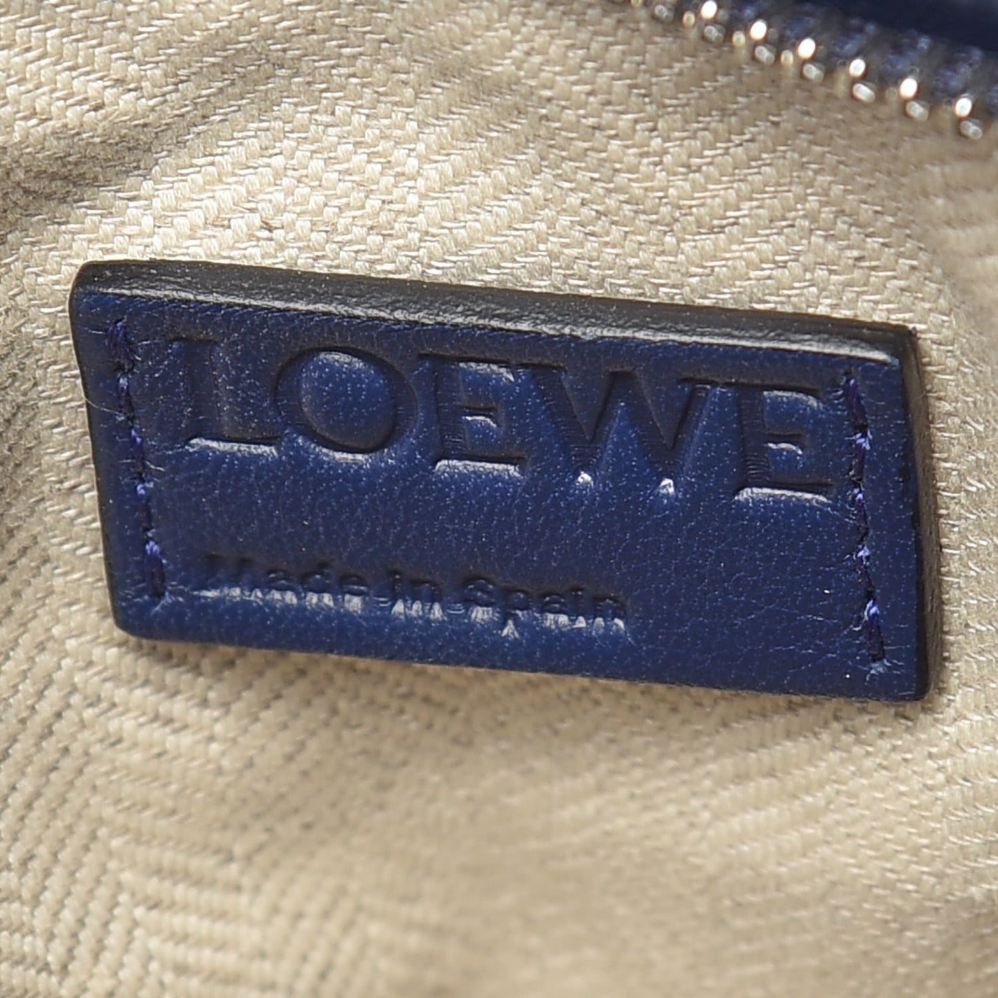 Calfskin Small Puzzle Bag Marine