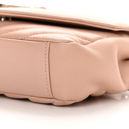 Saint Laurent Calfskin Matelasse Chevron Monogram Classic Baby Chain Bag Pale Pink 10 of 12