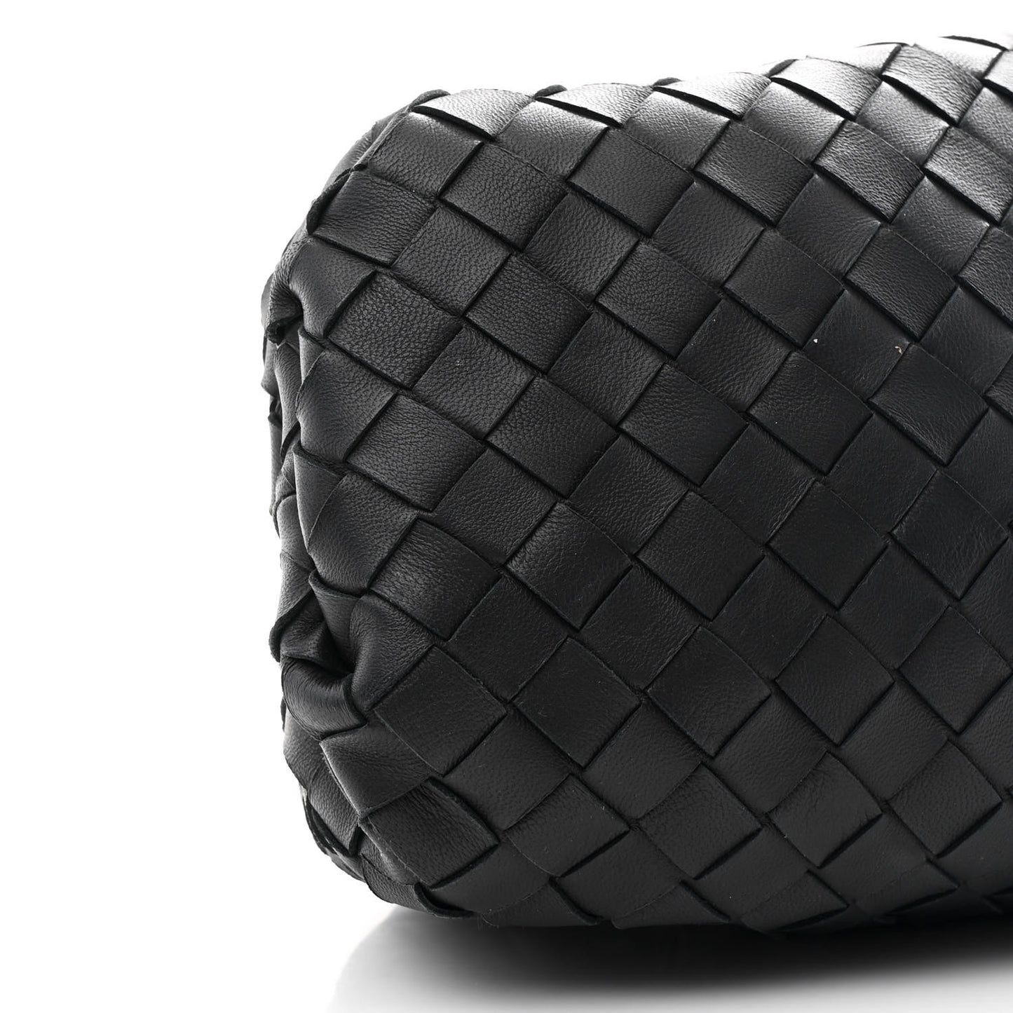 Nappa Maxi Intrecciato The Pouch Oversized Clutch Black