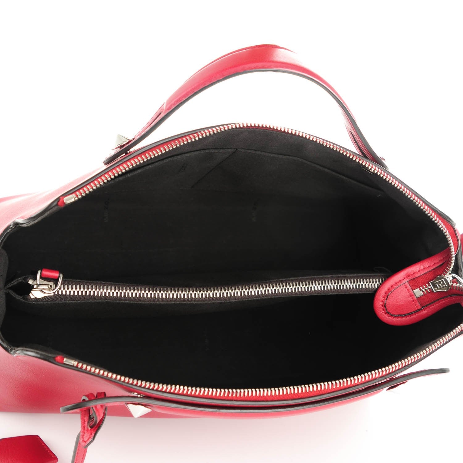 Fendi Vitello Dolce Marmol Large By The Way Boston Bag Ciliegia 5 of 7