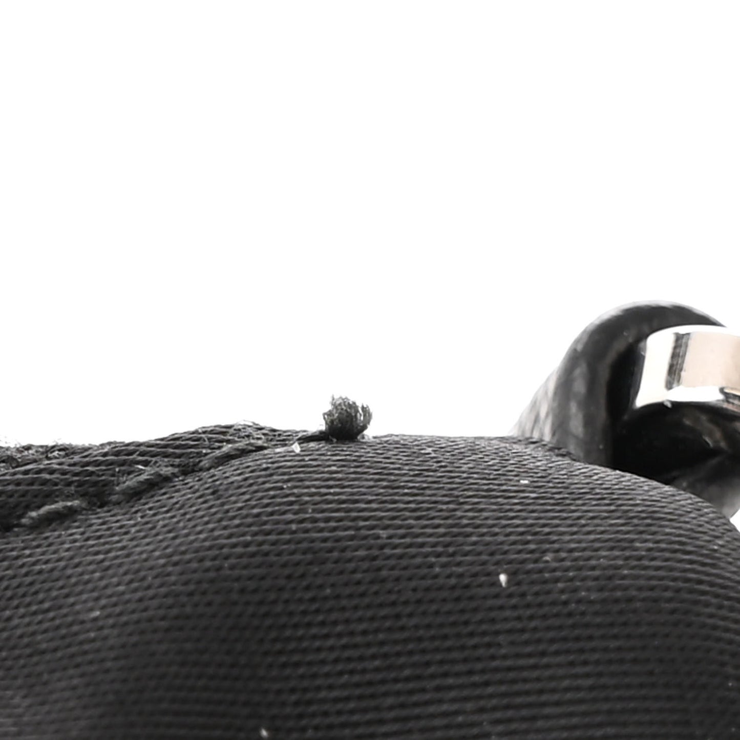 Re-Nylon Saffiano Double Pouch Shoulder Bag Black