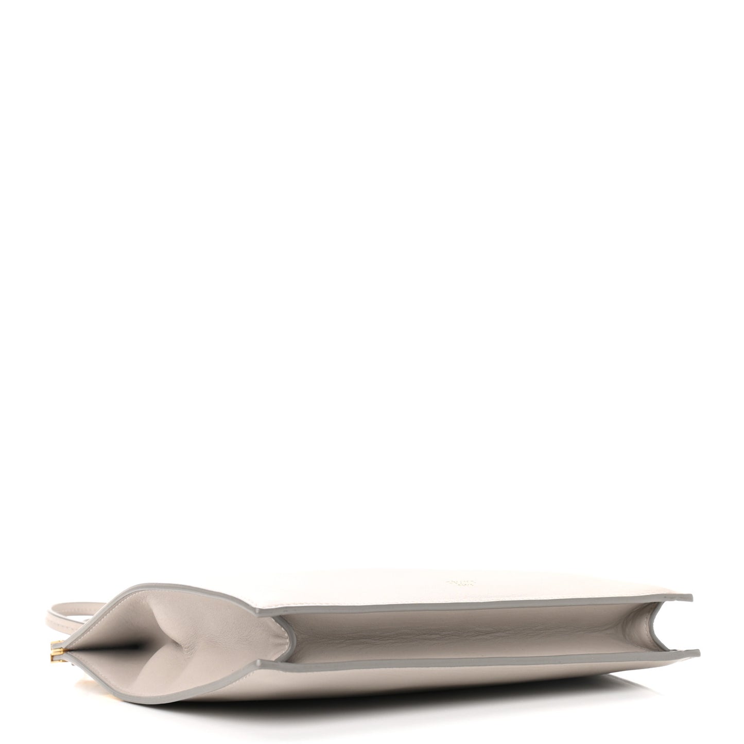 Smooth Calfskin Mini Clasp Bag Beige