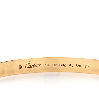 Cartier 18K Yellow Gold LOVE Bracelet 19 4 of 5