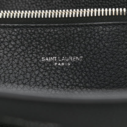 Saint Laurent Grained Calfskin Medium Souple Sac De Jour Black 7 of 12