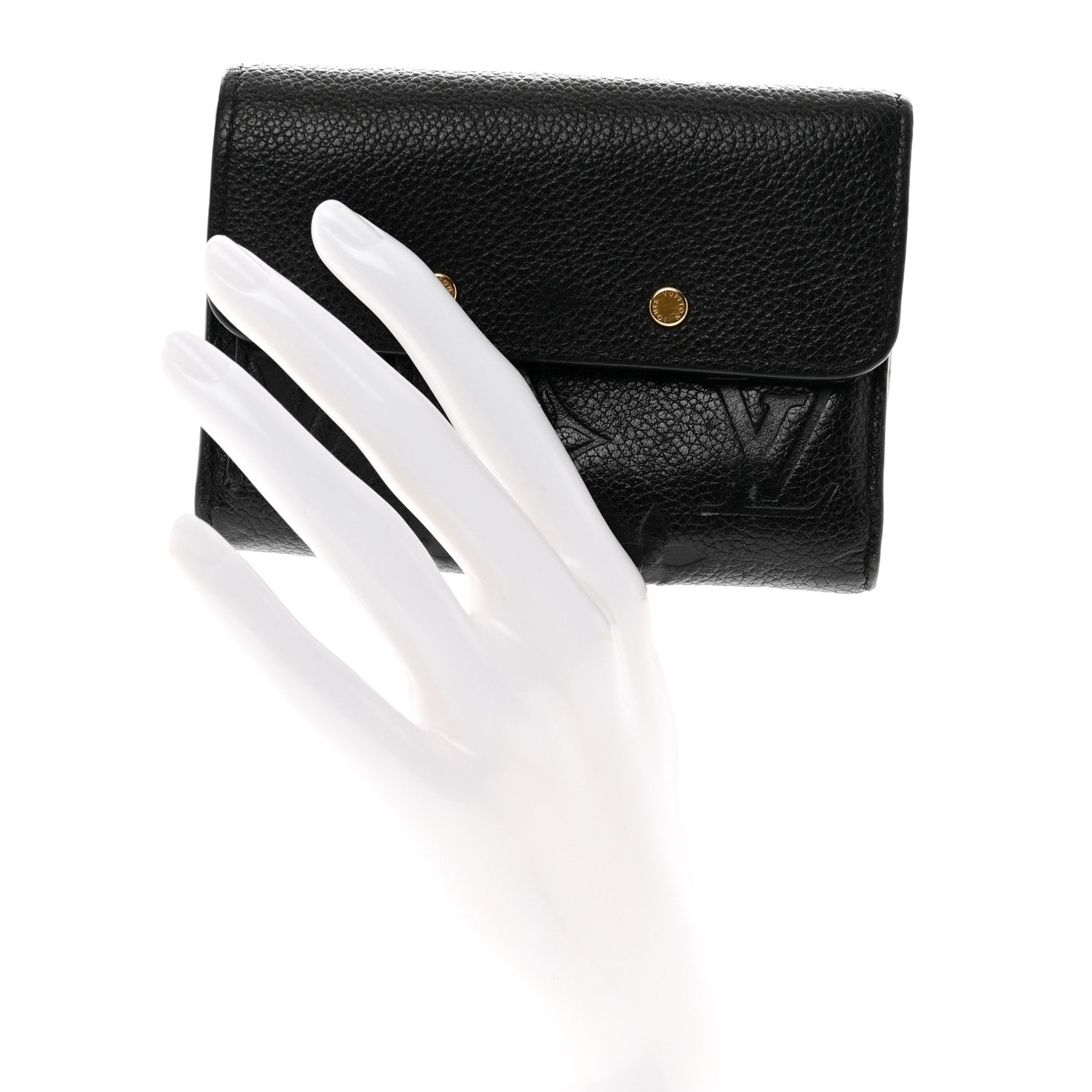 Louis Vuitton Empreinte Pont-Neuf Compact Wallet Black 2 of 7