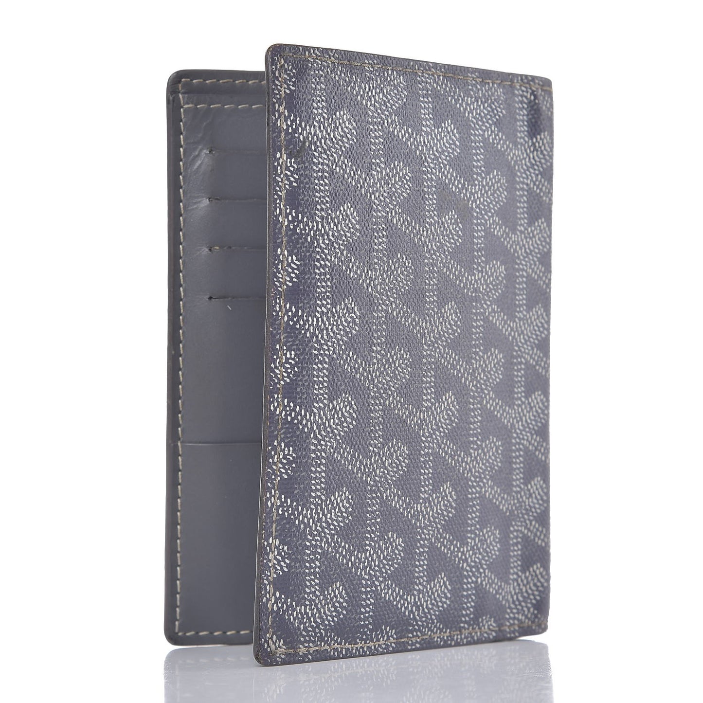 Goyardine Passport Wallet Grey