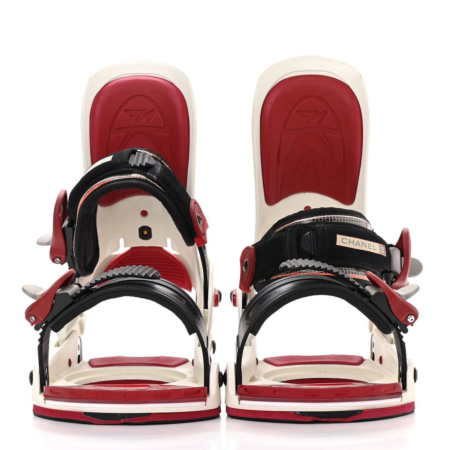 Luxury in the Alps Snowboard and Bindings Set 157 White Red