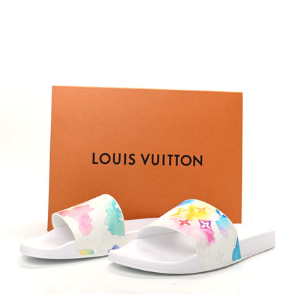 Louis Vuitton Monogram Watercolor Mens Waterfront Mules 9 Multicolor 8 of 8