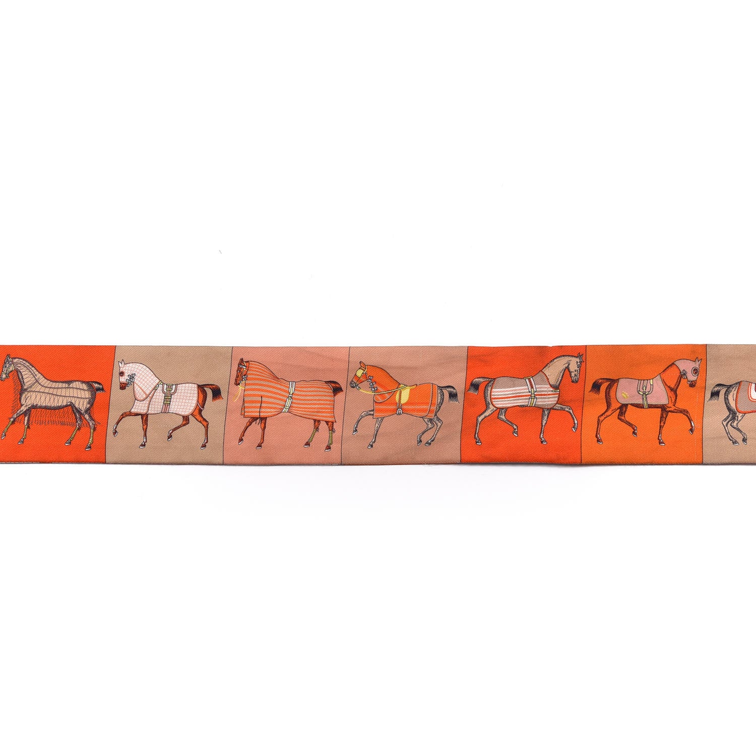 Hermes Silk Couvertures Nouvelles Twilly Orange Jaune Capucine 5 of 5