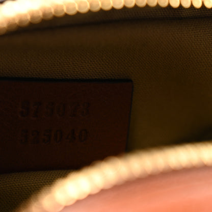 Gucci Vintage Canvas Web Shoulder Bag Sand Cuir 7 of 11
