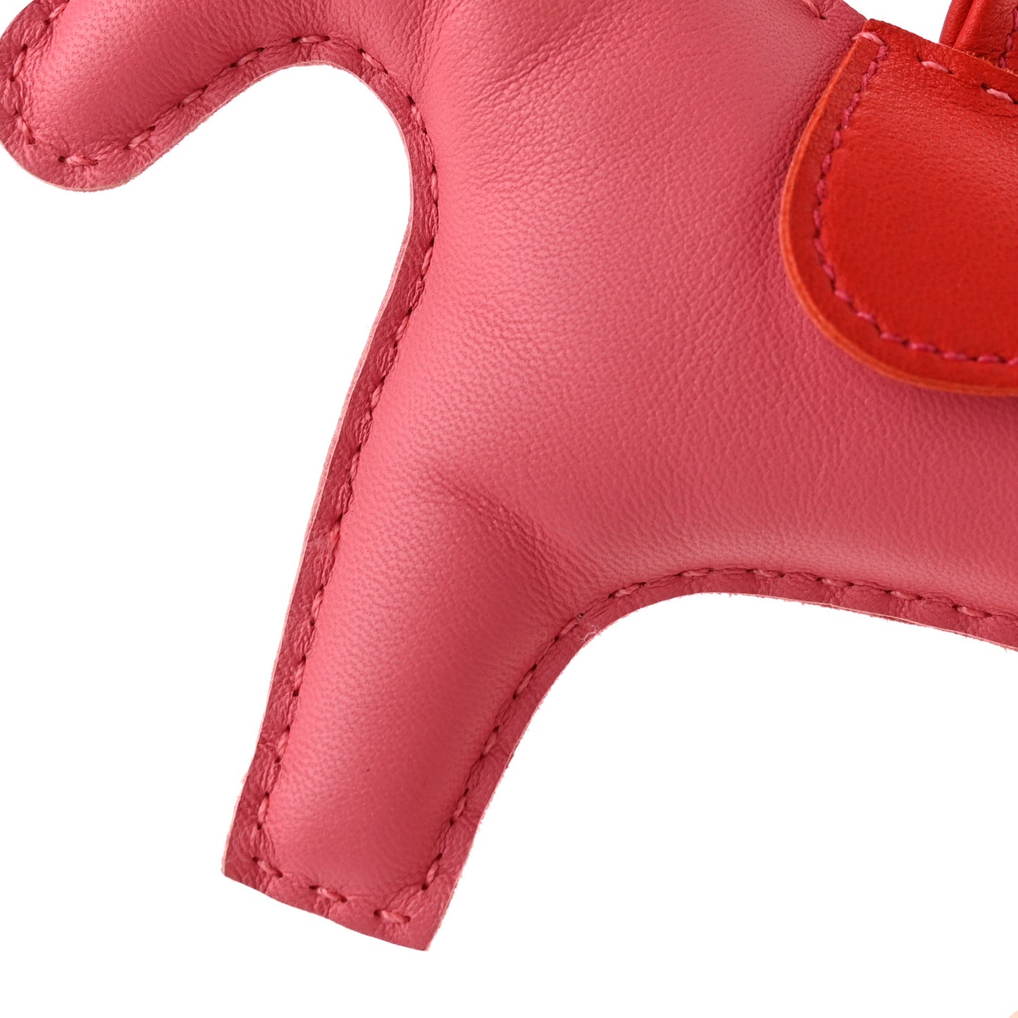Milo Lambskin Grigri Rodeo Horse Bag Charm MM Rose Azalee Orange Poppy