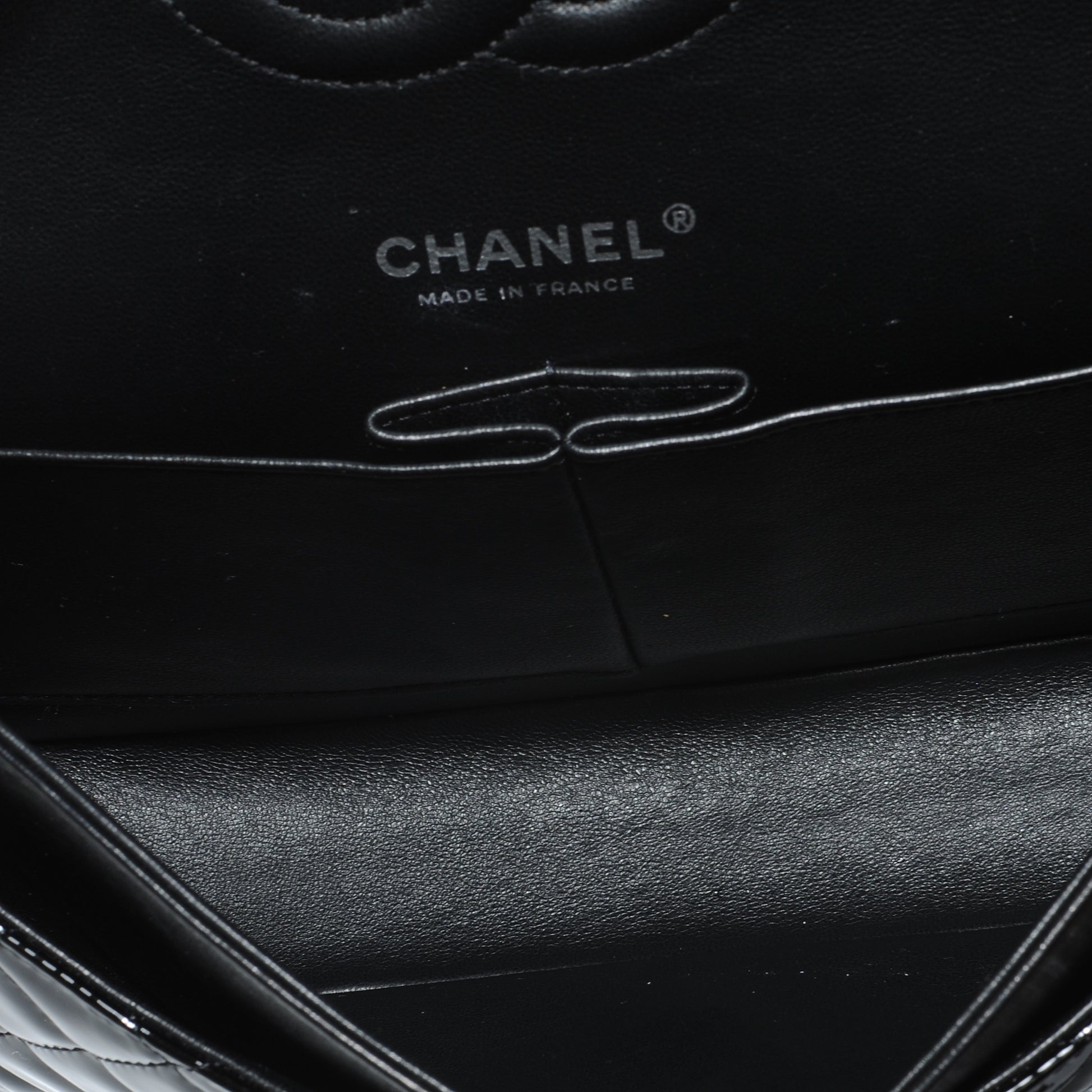 Chanel Patent Medium Double Flap Black 7 of 8