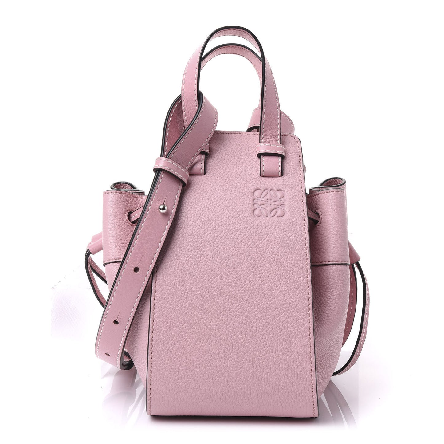 Calfskin Mini Hammock Shoulder Bag Pastel Pink