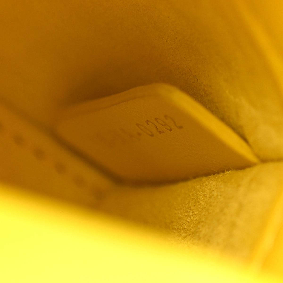 Lambskin Cannage Micro Lady Dior Yellow