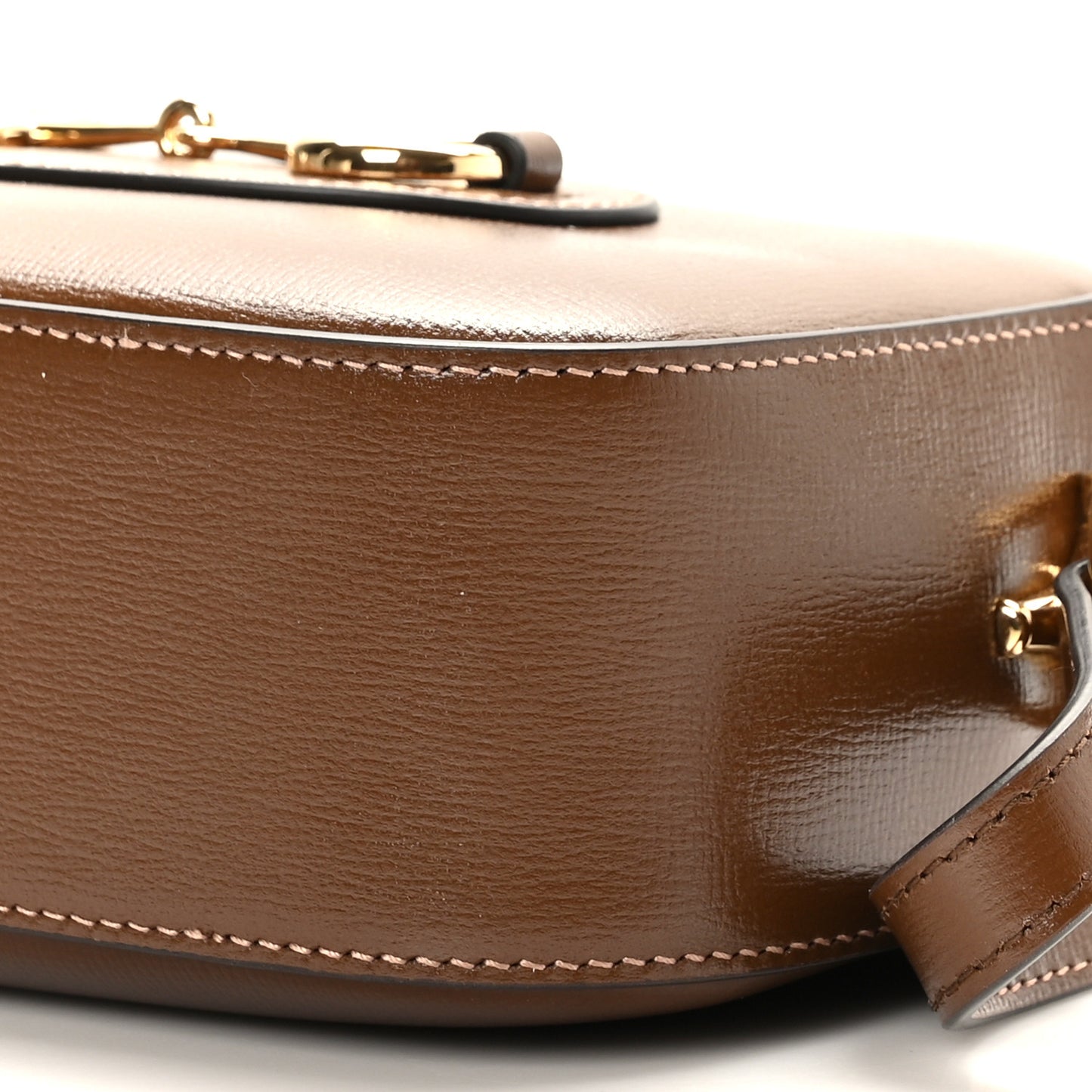 Azalea Calfskin Mini Horsebit 1955 Camera Shoulder Bag Brown