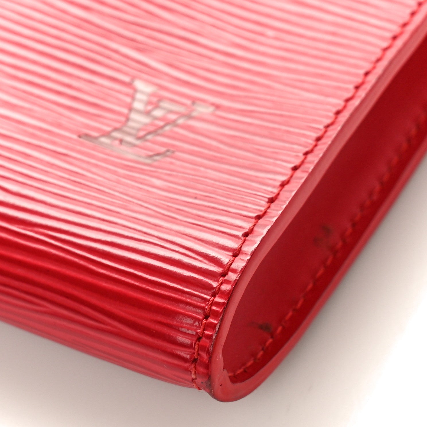 Louis Vuitton Epi Pochette Accessories 24 Castillan Red 9 of 10