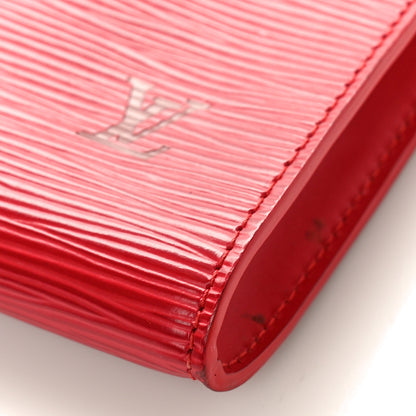 Louis Vuitton Epi Pochette Accessories 24 Castillan Red 9 of 10