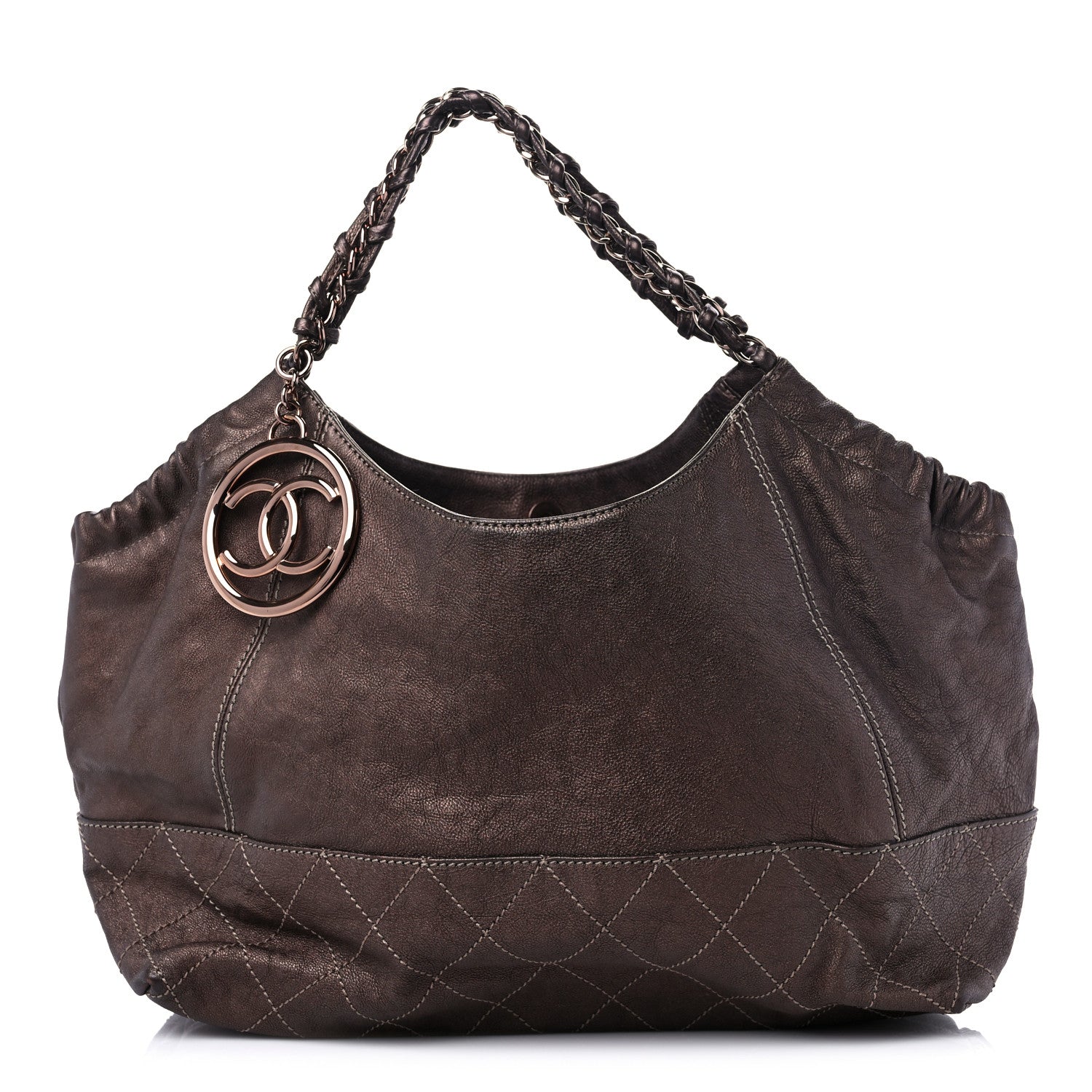 Chanel Metallic Calfskin Baby Coco Cabas Bronze 1 of 11