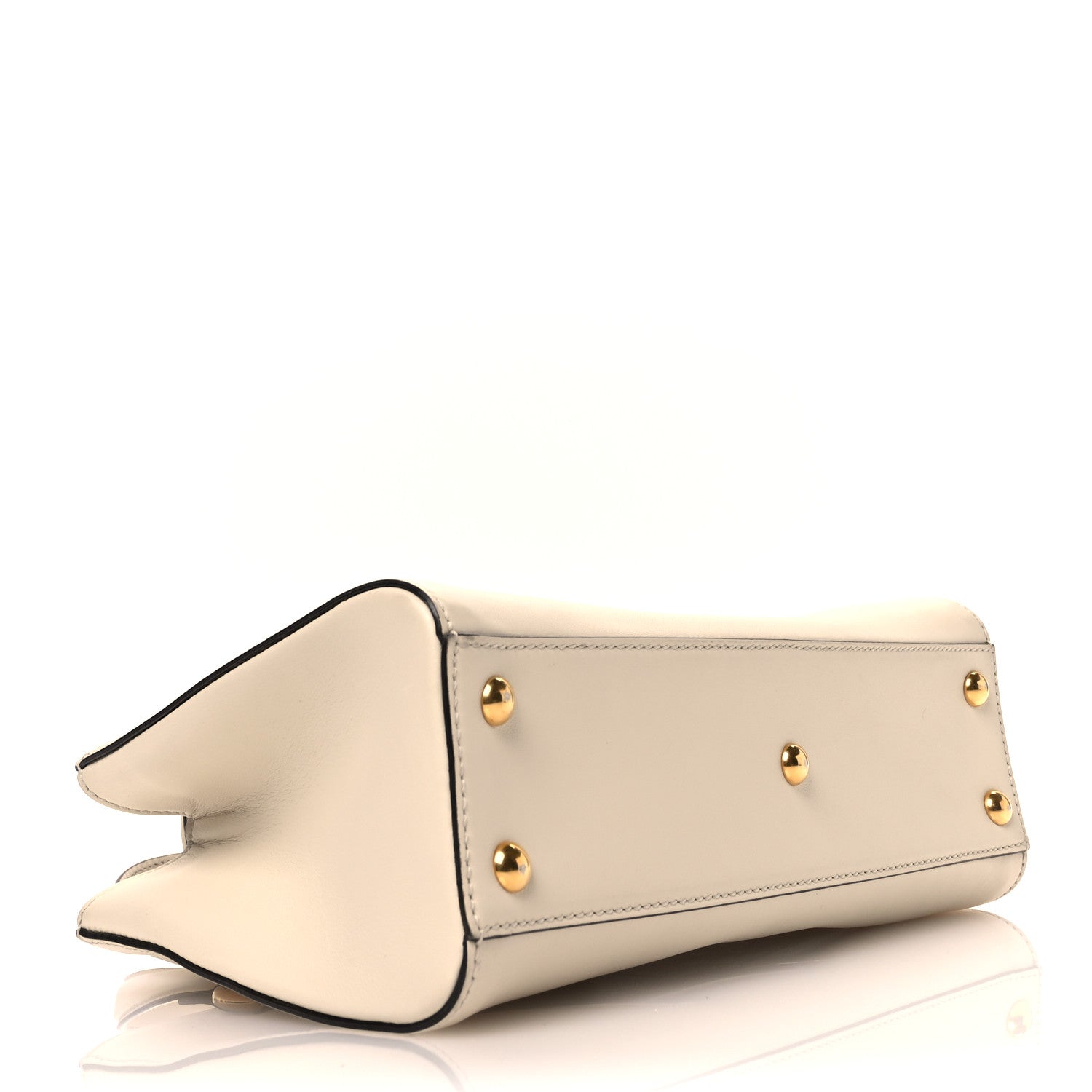 Gucci Calfskin Medium Sylvie Top Handle Tote White 4 of 10