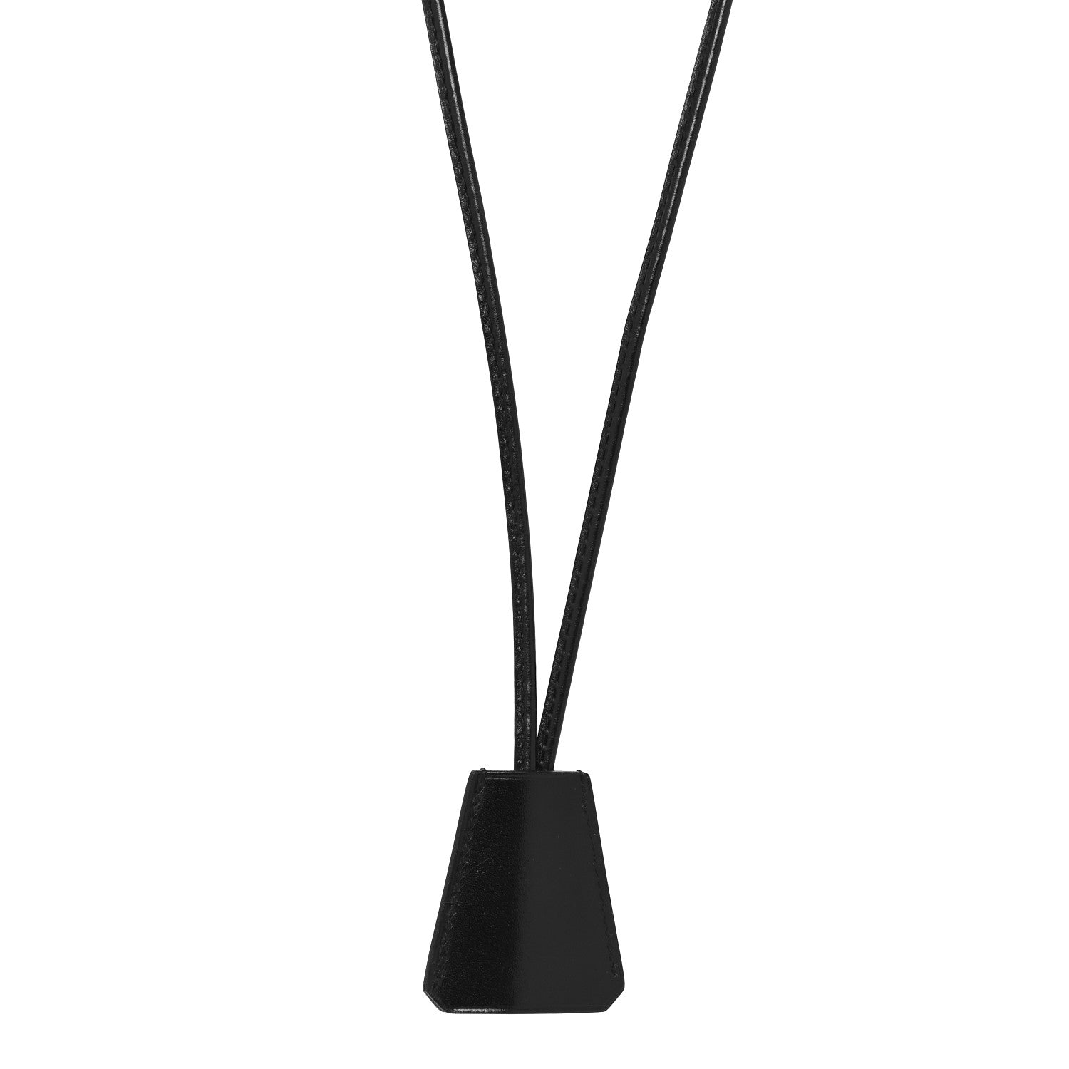 Hermes Box Clochette Long Necklace Black 1 of 5