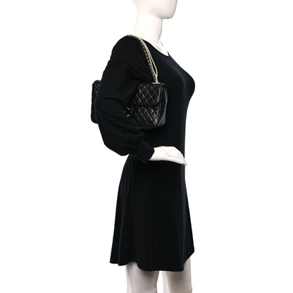 Chanel Lambskin Quilted Medium Westminster Pearl Flap Black 2 of 11