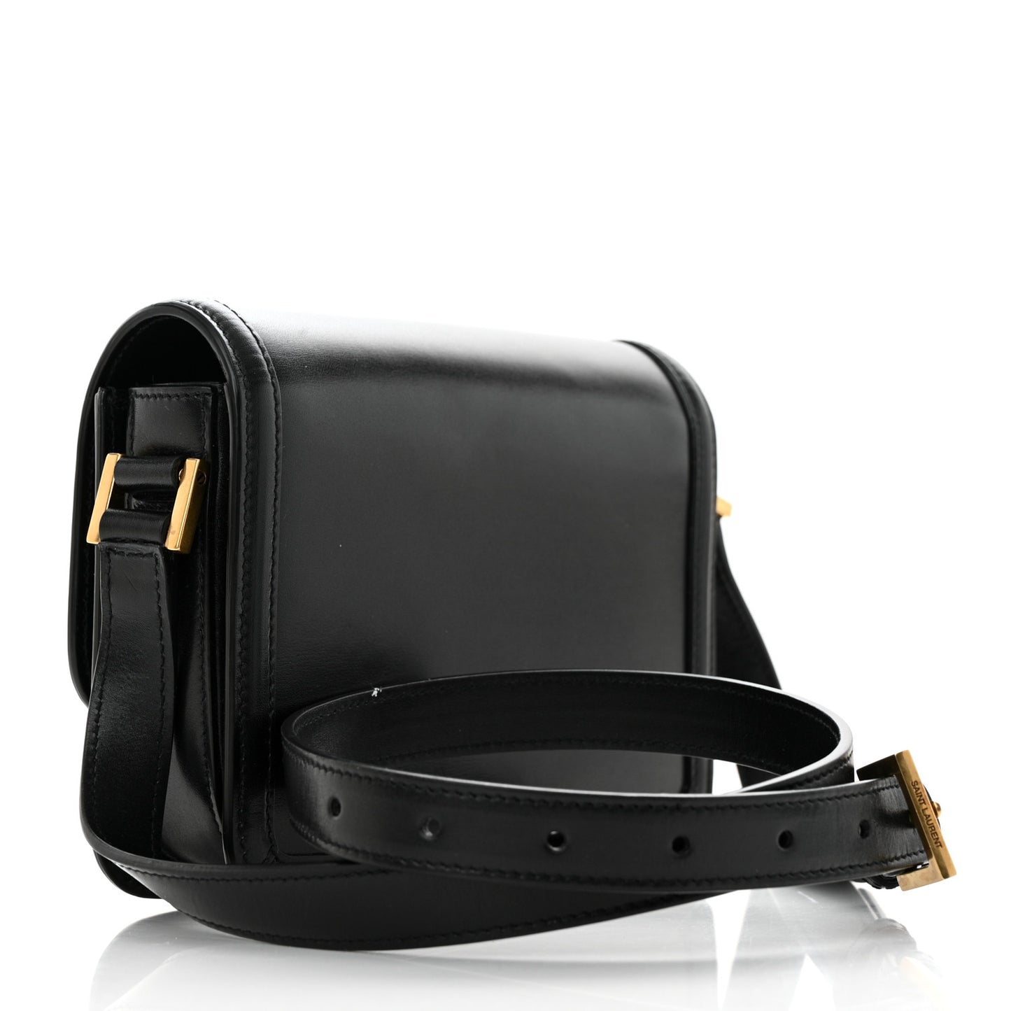 Smooth Calfskin Small Solferino Satchel Black