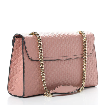 Gucci Microguccissima Medium Emily Chain Shoulder Bag Soft Pink 3 of 11