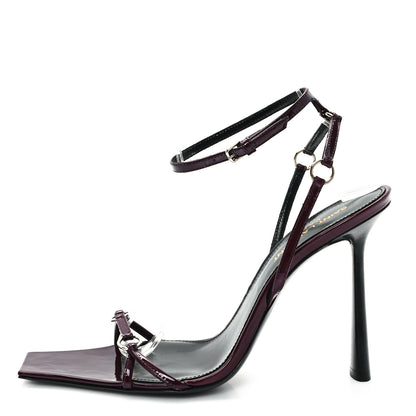 Saint Laurent Vernice Gloss Nova 105 Sandals 39 Deep Bordeaux 1 of 9