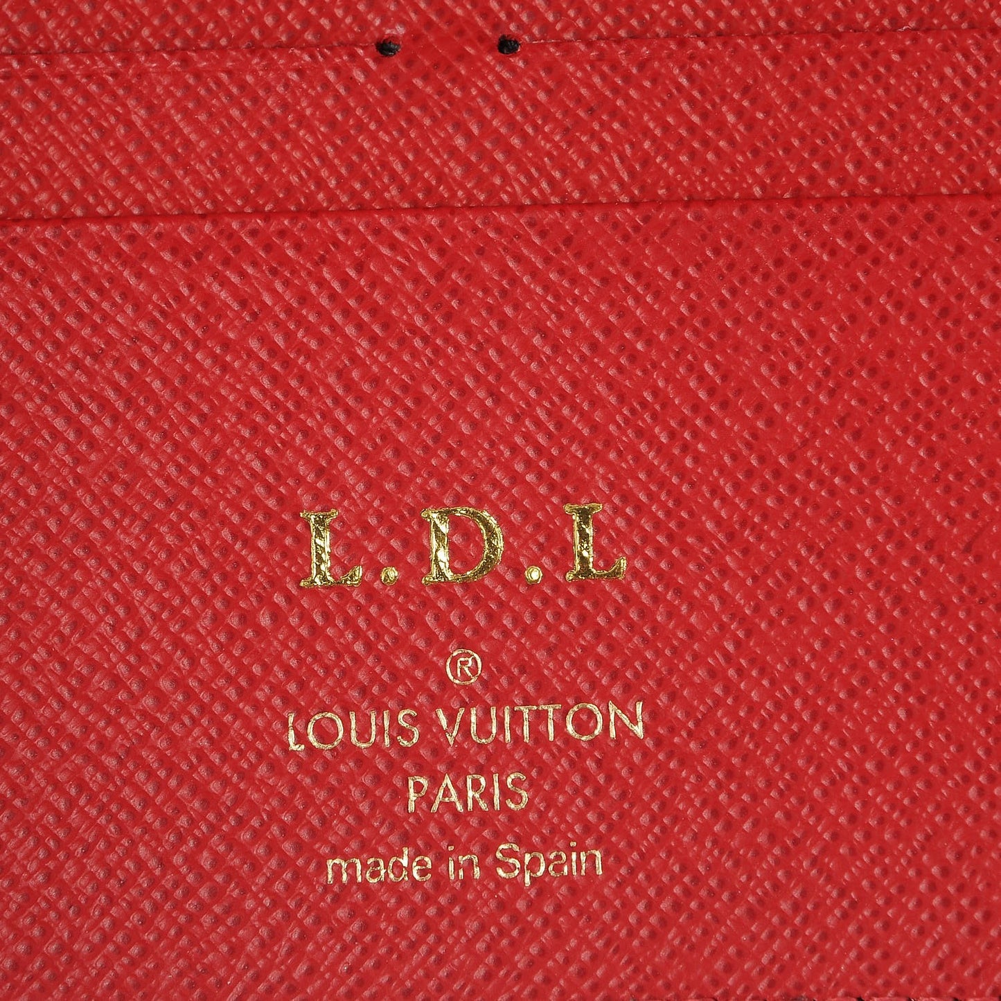 Damier Ebene Insolite Wallet Red