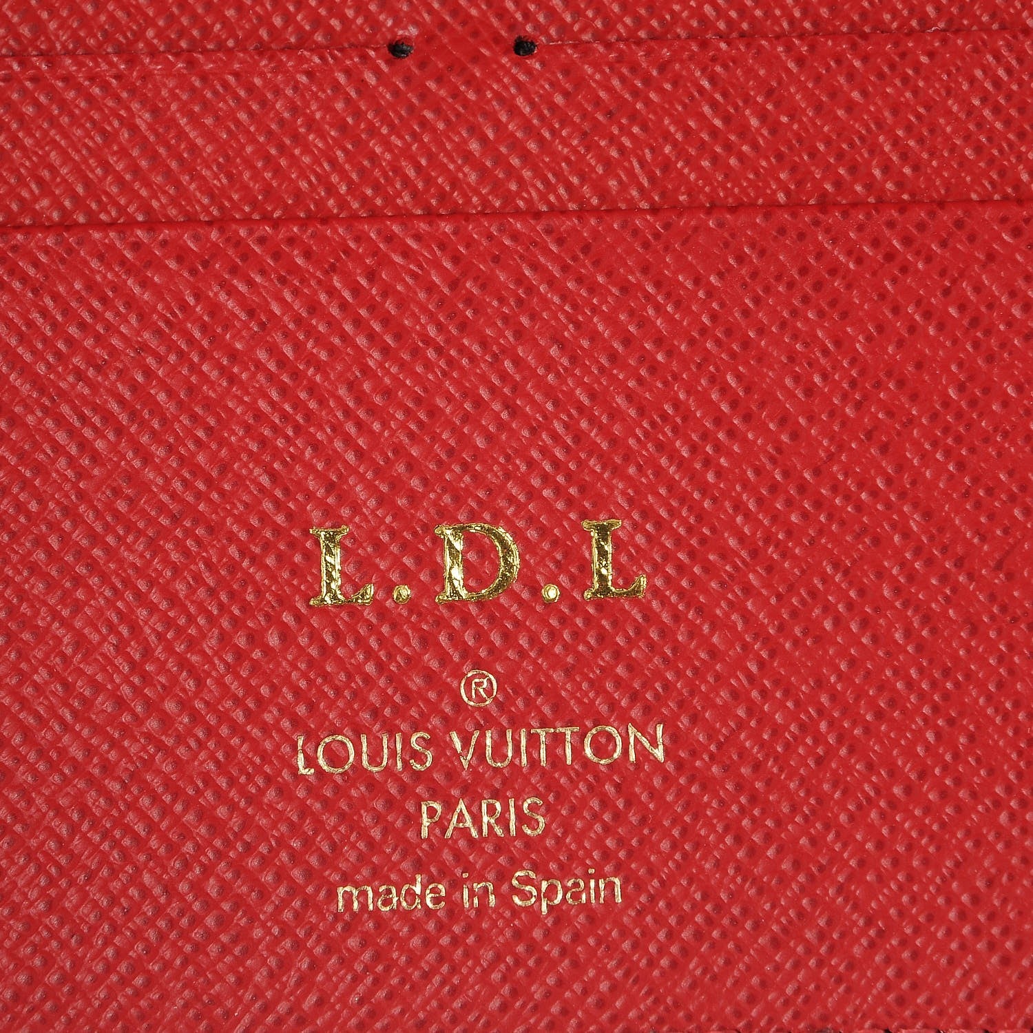 Louis Vuitton Damier Ebene Insolite Wallet Red 6 of 8