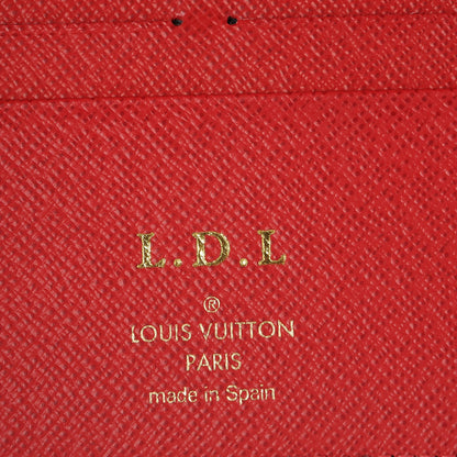 Louis Vuitton Damier Ebene Insolite Wallet Red 6 of 8