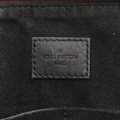 Louis Vuitton Monogram Flower Zipped Tote MM Black 6 of 12