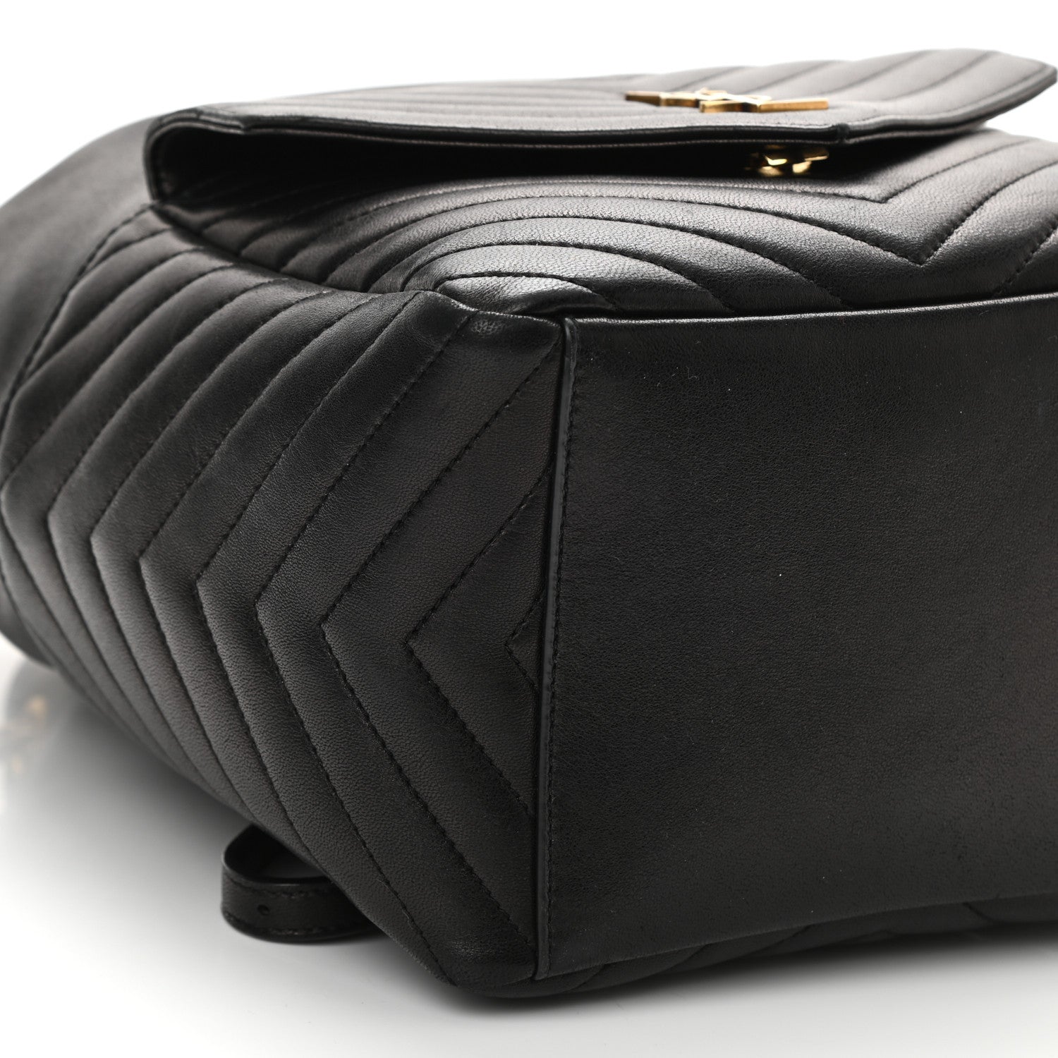 Saint Laurent Lambskin Matelasse Monogram Joe Backpack Black 9 of 10