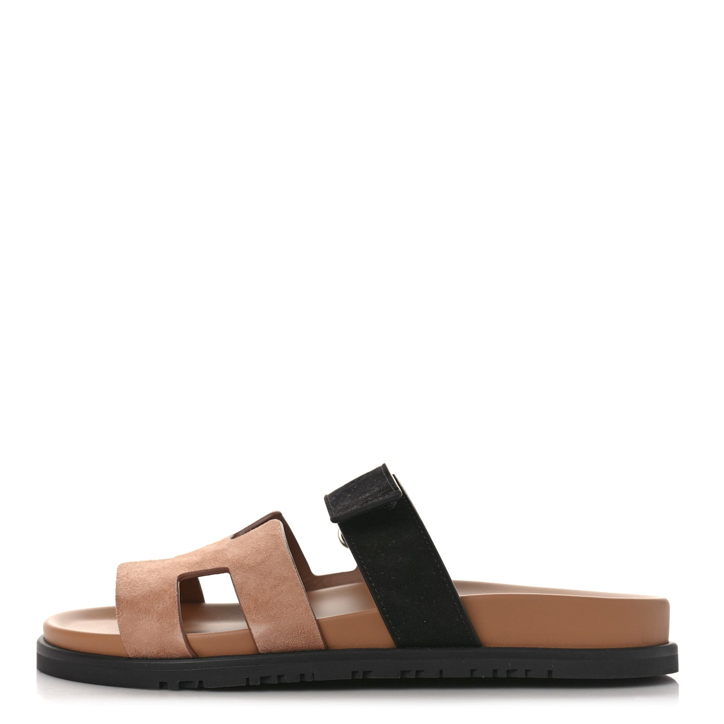 Suede Goatskin Womens Chypre Sandals 38 Rose Perle Black
