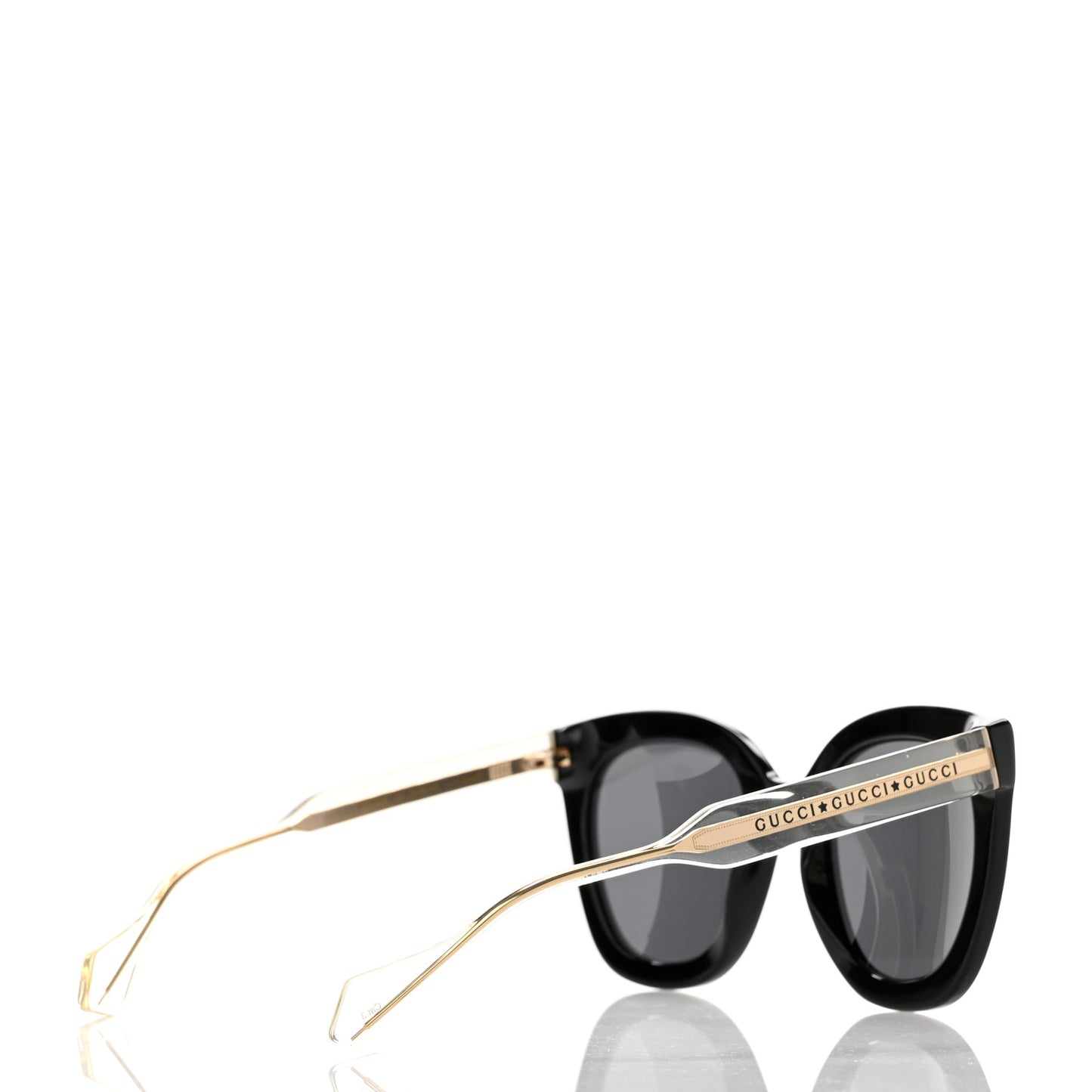Acetate Crystal Sunglasses GG0564S Black Grey