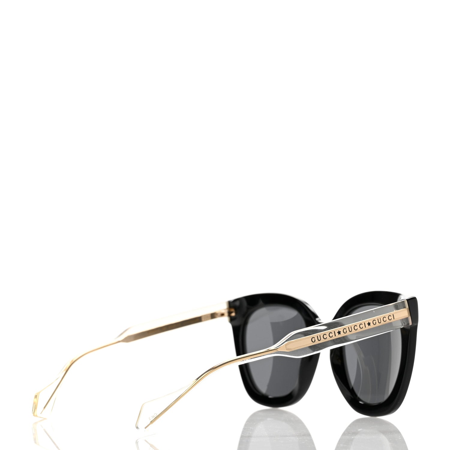 Gucci Acetate Crystal Sunglasses GG0564S Black Grey 4 of 7