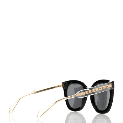 Gucci Acetate Crystal Sunglasses GG0564S Black Grey 4 of 7