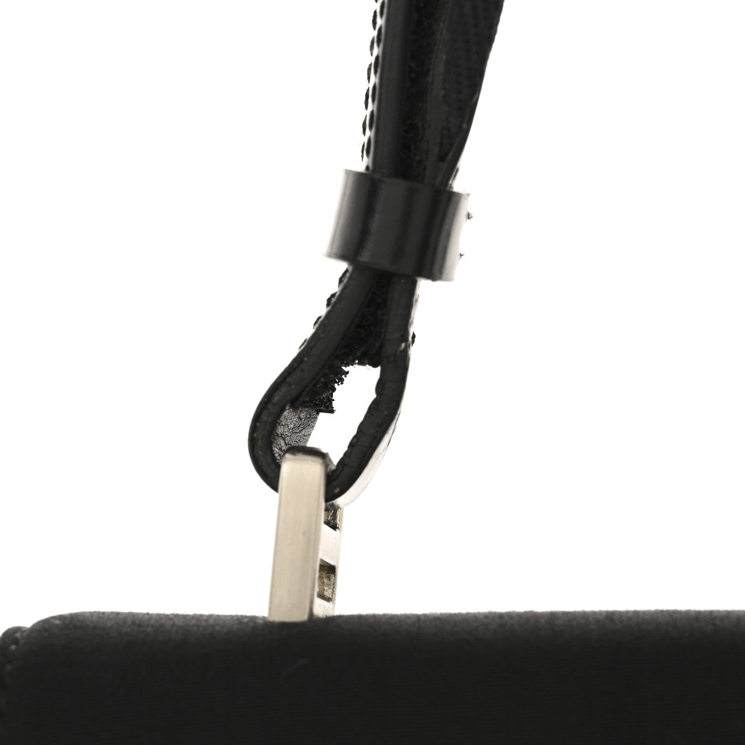 Prada Canvas Soft Calfskin Super Basic 100 Shoulder Bag Black 13 of 14