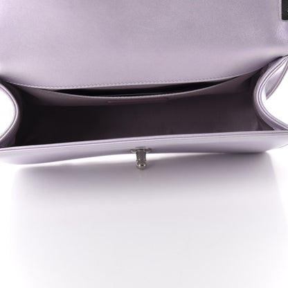 Chanel Metallic Lambskin Chevron Quilted Medium Boy Flap Pink 5 of 12