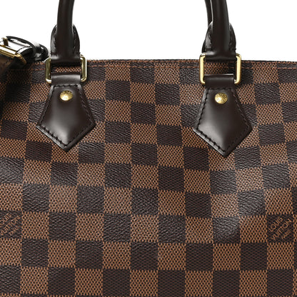 Louis Vuitton Damier Ebene Speedy Bandouliere 25 7 of 11