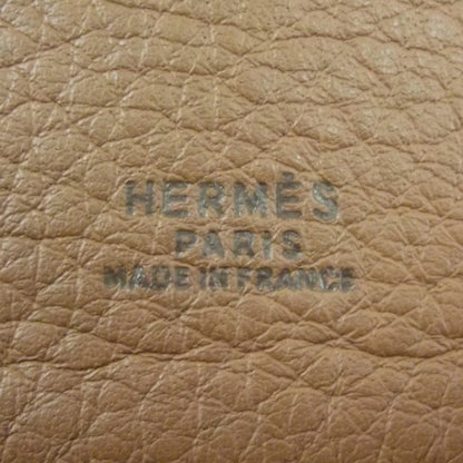 Hermes Clemence Leather Backpack Bag Tote Unisex Camel 9 of 9