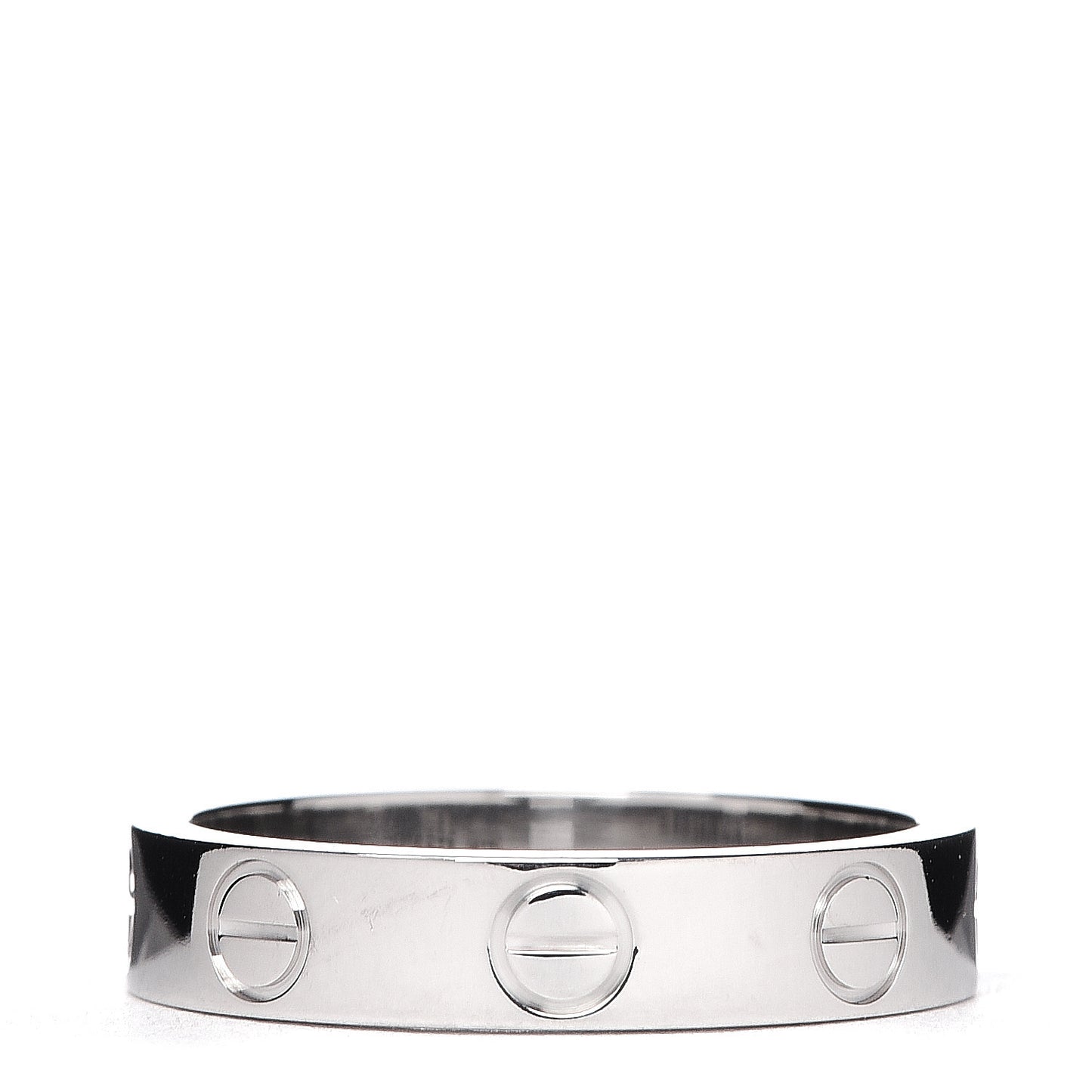 18K White Gold 3.5mm LOVE Wedding Band Ring 47 4