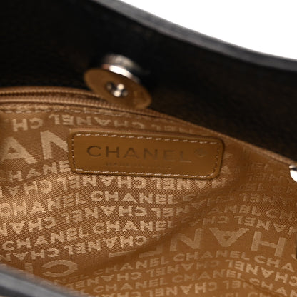 Chanel Grained Calfskin Tassel Hobo Black 6 of 12
