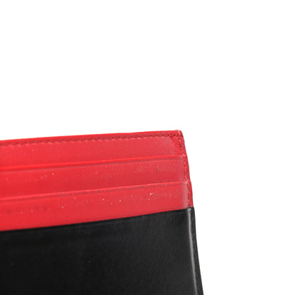 Fendi Vitello Century Monster Eyes Inlay Card Holder Black Giallo Rosso 9 of 10