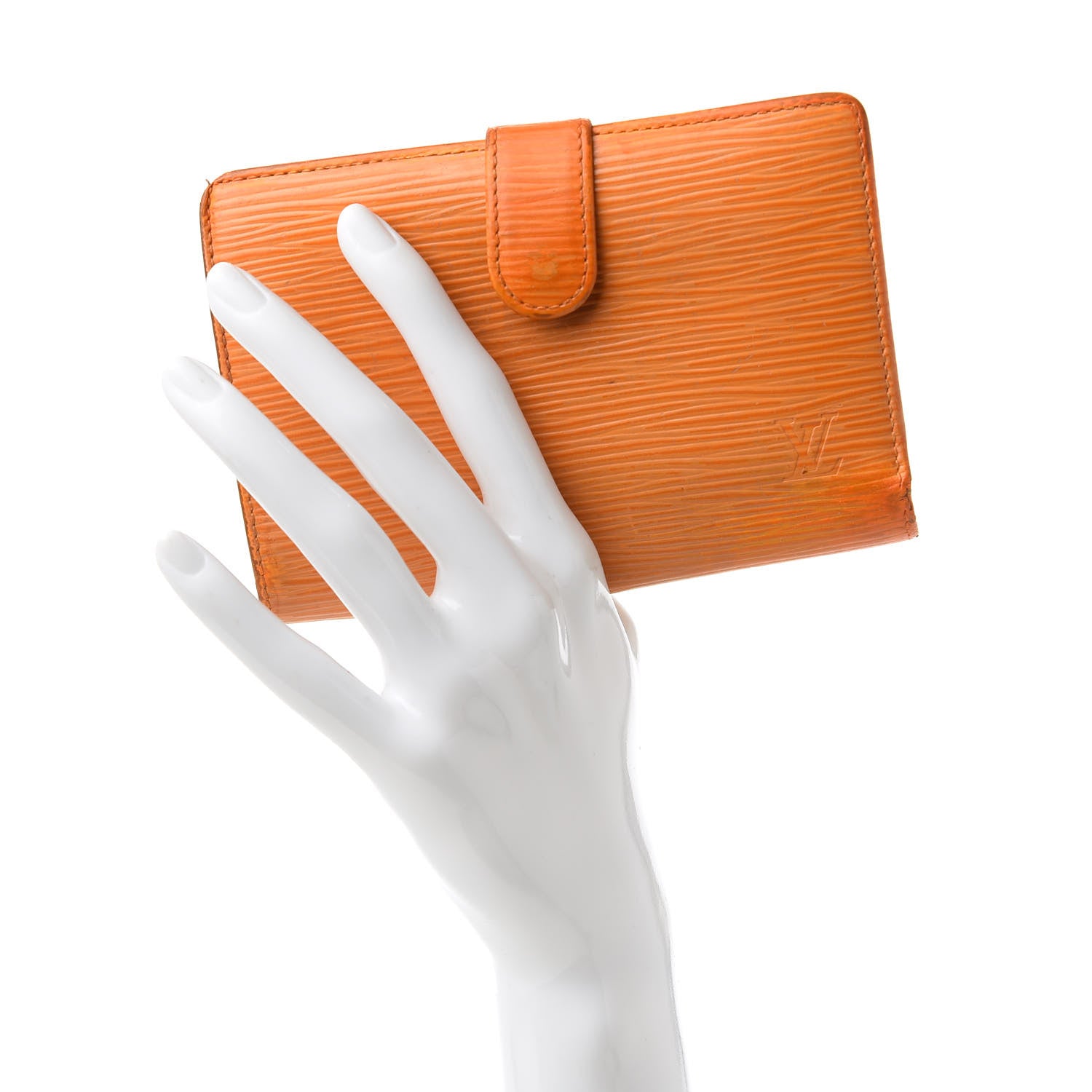 Louis Vuitton Epi French Purse Wallet Mandarin 2 of 13