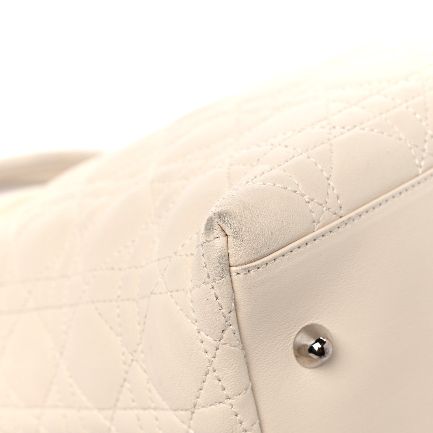 Christian Dior Lambskin Cannage Medium Soft Lady Dior Beige 8 of 19